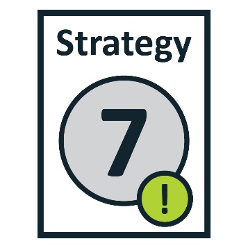 The new Strategy document with the number 7 next to an exclamation mark.